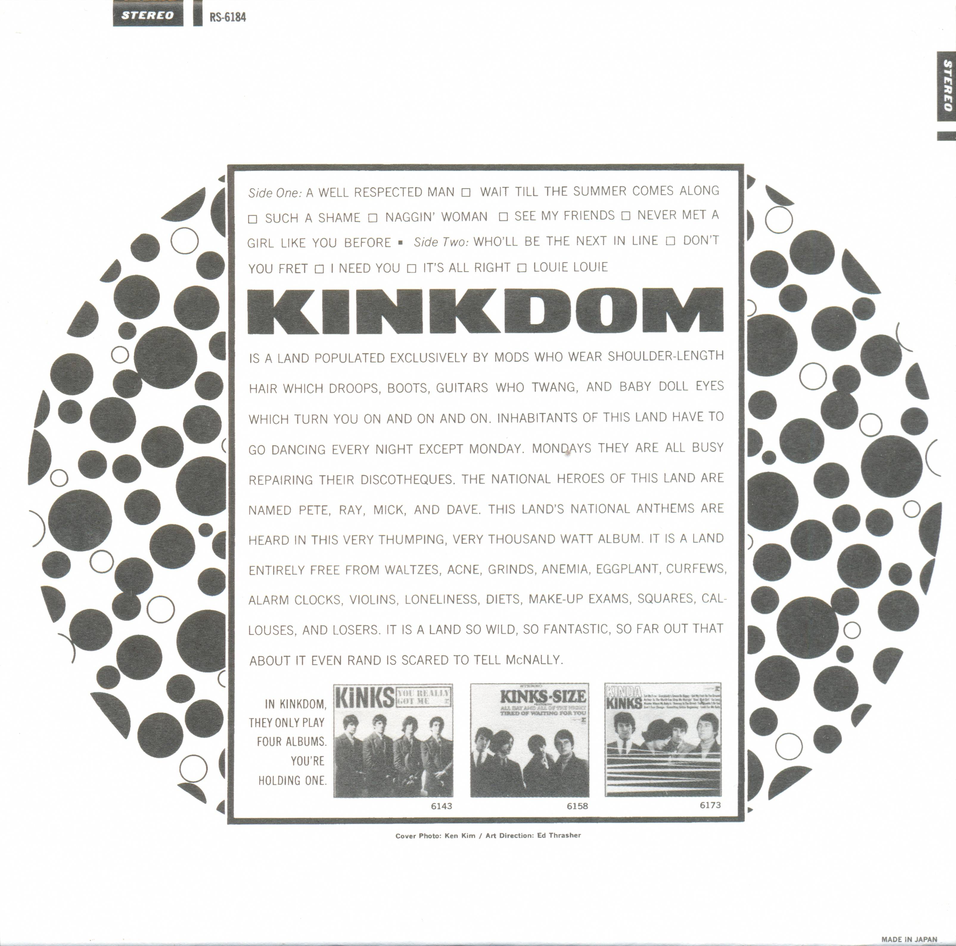 The Kinks Kinda Kinks : Back JPN | CD Covers | Cover Century | Over 1. ...